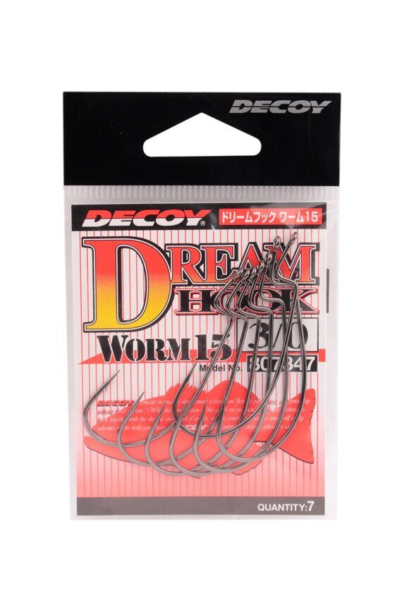 Крючок Decoy Dream Hook Worm 15 Offset  3/0, 7 шт.